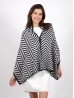 Multi-Use Zig-Zag Pattern Scarf/Cape W/Buttons